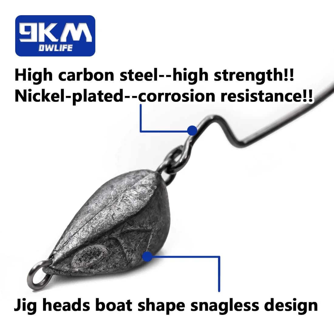 Jig глави с куки EWG Wide Gap за меки примамки