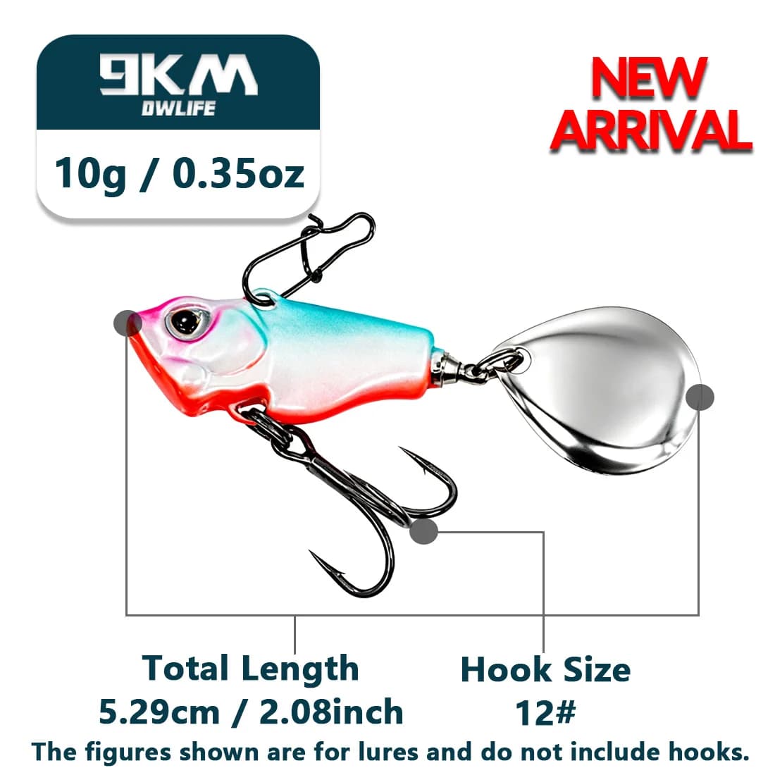 Потапящи се VIB Crankbait примамки с въртящи се перки