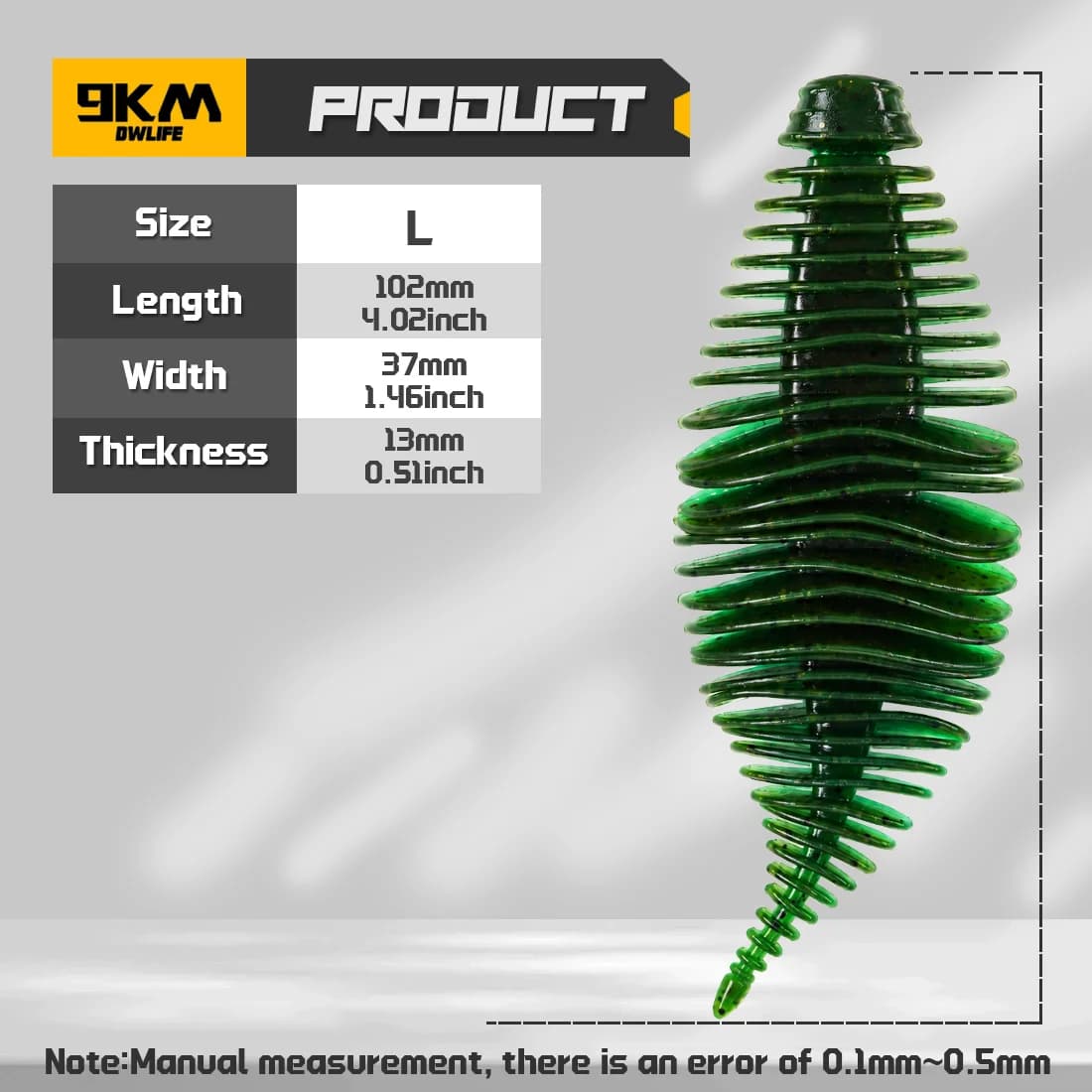 Меки swimbaits от PVC с хриле тип Bellows, 10 бр.